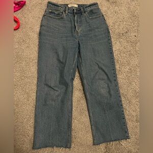 Abercrombie Curve Love high rise vintage straight jean
